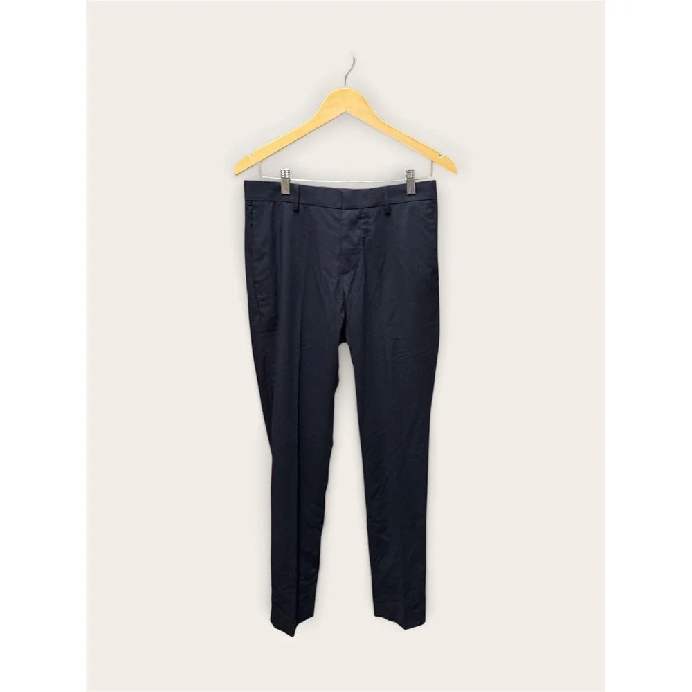 H&M Mens Skinny Fit Dress Pants Navy Blue Size 30R NWT 0714032